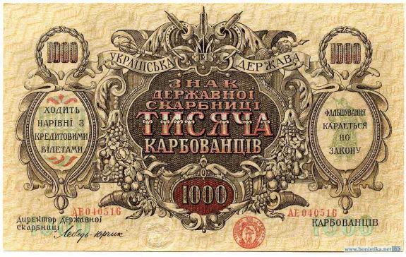 История бумажных денег Украины
