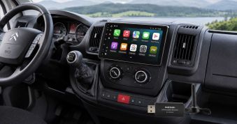 Салон Citroën Jumper з 9-дюймовим радіо, DAB+ модулем і мультимедійним екраном